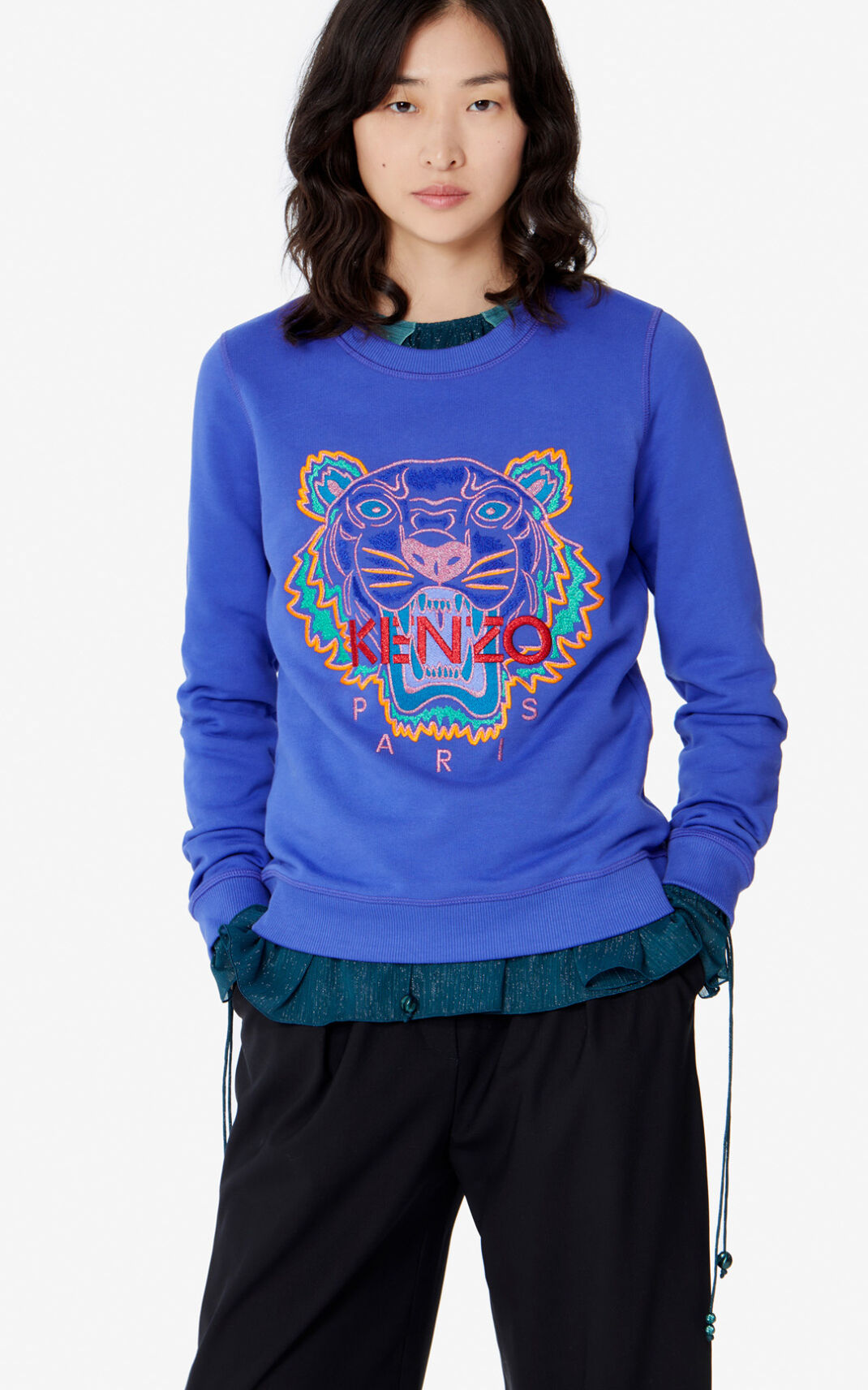 Kenzo Tiger Ženska Puloverji Vijolična SI-8516476